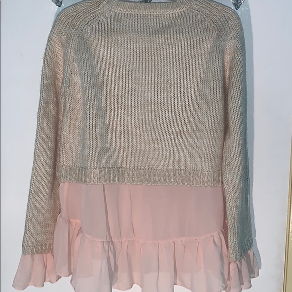 ENGLISH FACTORY ruffle layered sweater - NEW - Picture 5 of 10